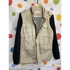 Daniel Rainn Size M Jacket Excellent Tan Blk